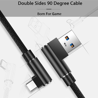 สายชาร์จ USB type c 90 องศา 2 เมตร 3 เมตร สําหรับ Xiaomi redmi poco type-c