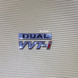 โลโก้ DUAL VVTi ติดรถ Toyota ราคาต่อชุดมี 2 ชิ้น