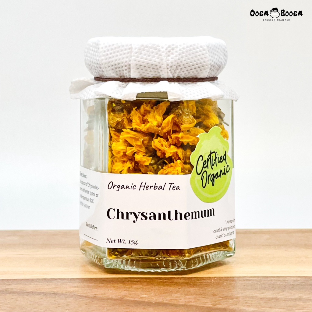 ชาดอกเก๊กฮวย ออร์แกนิก (Organic Chrysanthemum Tea) Ooga Booga Farm