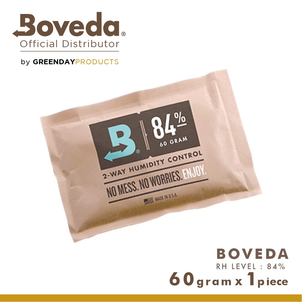 BOVEDA OFFICIAL - 60g 84% RH 1 piecece (Individually Over wrapped) made in USA