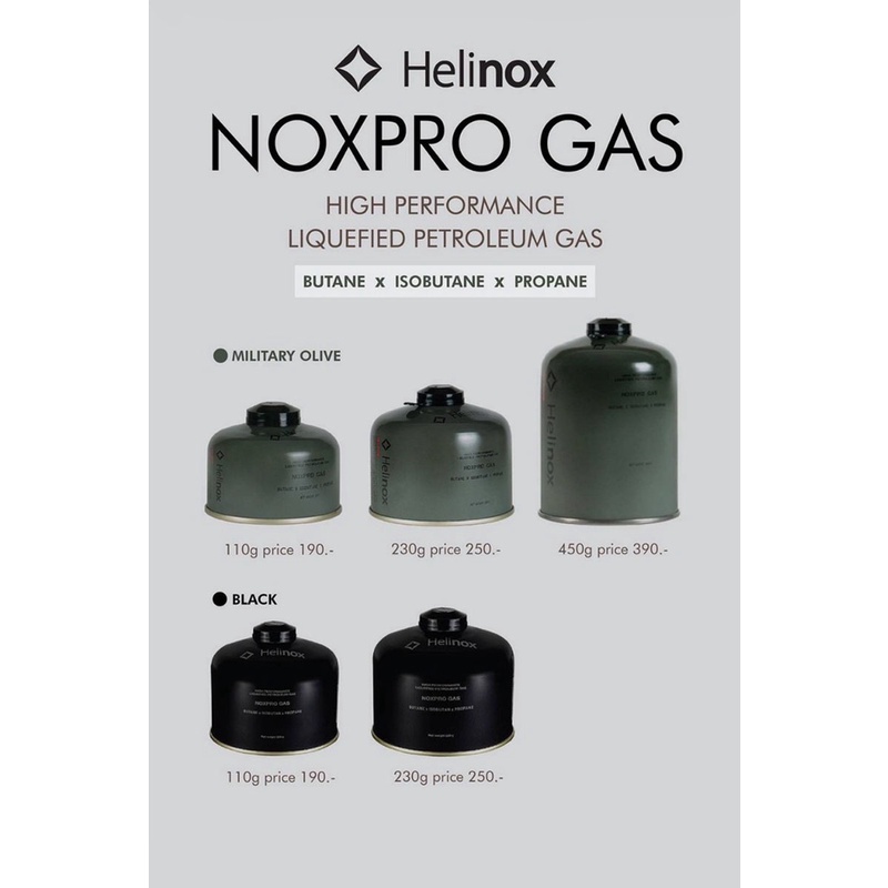 [ส่งด่วน/ส่งไว/จัดส่งทุกวัน/มีประกัน] แก๊สซาลาเปา Helinox NoxPro