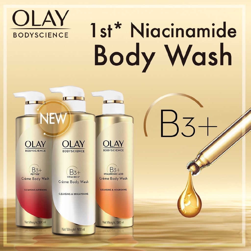 ครีมอาบน้ำโอเลย์ OLAY BodyScience Firming Creme Body Wash (Vitamin B3 ...