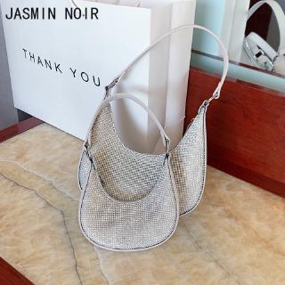 Jasmin Noir สตรีกระเป๋าถือขนาดเล็กสตรีกระเป๋าสะพายไหล่เพชรกว่าโซ่กระเป๋าสะพาย