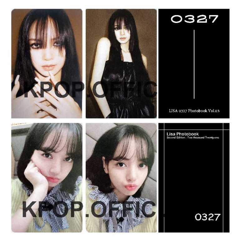 BLACKPINK LISA 0327 PHOTOBOOK โฟโต้การ์ด