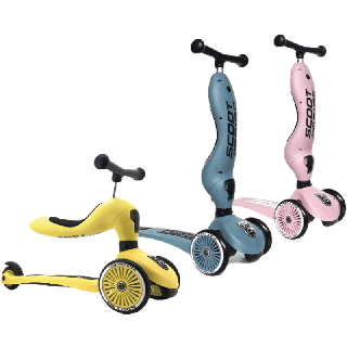 [โค้ดลดเพิ่ม 10%] Scoot & Ride Highway Kick 1 สกู๊ตเตอร์ และ รถขาไถ 2In1 (Balance Bike) ใช่ฝึกทักษะทรงตัว จากประเทศออสเตรีย