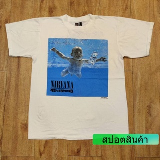 เสื้อทหาร เสื้อโอเวอร์ไซ เสื้อยืดคอกลม   NIRVANA ลายเสื้อวง ลายเด็กเก็บแบงค์ เสื้อวงร๊อค เสื้อทัวร์