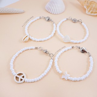 NEW🌼 White Bracelets 🌼 สร้อยข้อมือลูกปัดสีขาว