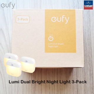 eufy® ไฟLED เซ็นเซอร์ เปิด-ปิด อัตโนมัติ แสงวอร์มไวท์ Lumi Dual Bright Night Light T1305 Pack-3 ไฟอัตโนมัติ ไฟตกแต่ง