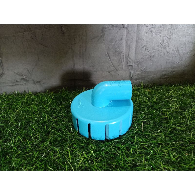 สกิมเมอร์ สะดือเทียมจานกว้าง4นิ้ว (ทำจากฝาครอบท่อ3