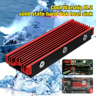 JEYI  M.2 Heatsink NVME NGFF 2280 Aluminum Sheet Cooler with Silicone Thermal Pad(Model: Cool Warship)