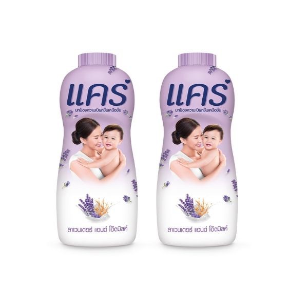 Care แคร์ แป้งเด็ก ลาเวนเดอร์ แอนด์ โอ๊ตมิลค์ 350 กรัม รวม 2 ขวด