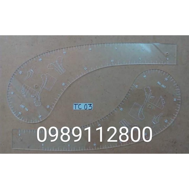 ไม้บรรทัดโค้ง TC3***