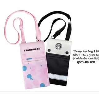 กระเป๋า starbuck everyday 1 piece/  black &amp; pink