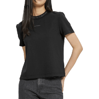 Calvin Klein เสื้อยืดผู้หญิง รุ่น J218898 BEH สีดำ