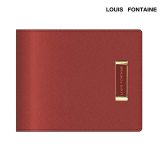 Louis Fontaine กระเป๋าสตางค์พับสั้น มีช่องใส่เหรียญ รุ่น CARINE II ( LFW6293 ) - สีแดง