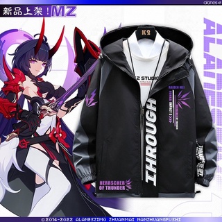 Honkai impact เสื้อแจ็กเก็ต ลาย herrscher of thunder raiden mei 3