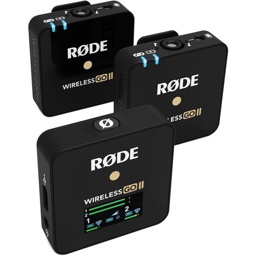 [ไมค์ไร้สาย]RODE Wireless GO II (Black) 2-Person Compact Digital Wireless Microphone System/Recorder