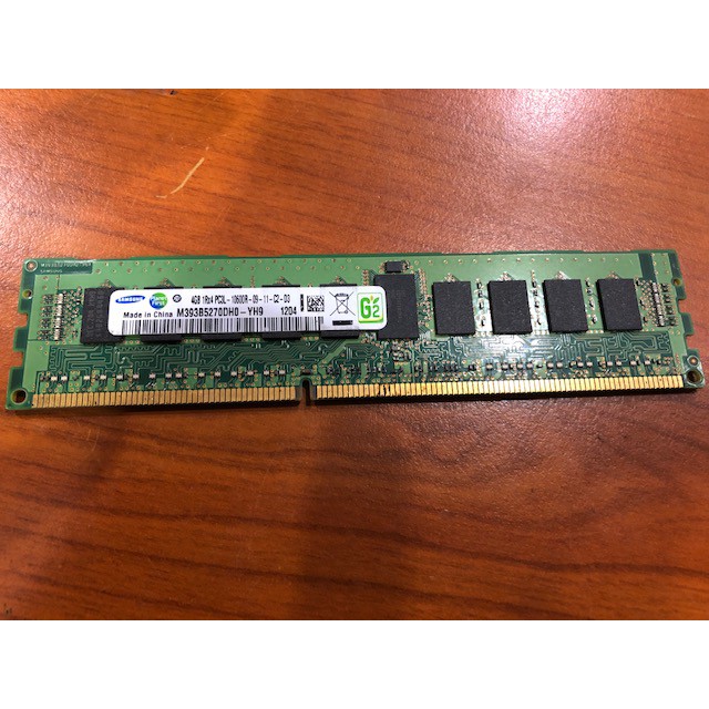 โมดูลหน่วยความจํา Samsung M393B5270DH0-YH9 4GB PC3L-10600R ECC REG