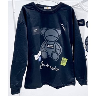 เสื้อคอกลมแขนยาวลายน้องหมี