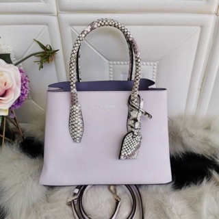 📌Kate Spade Eva Snake Trim Small Satchel in Lilac  NWT 📌Size : 7.6” H x 9.6” W x 4.5” D