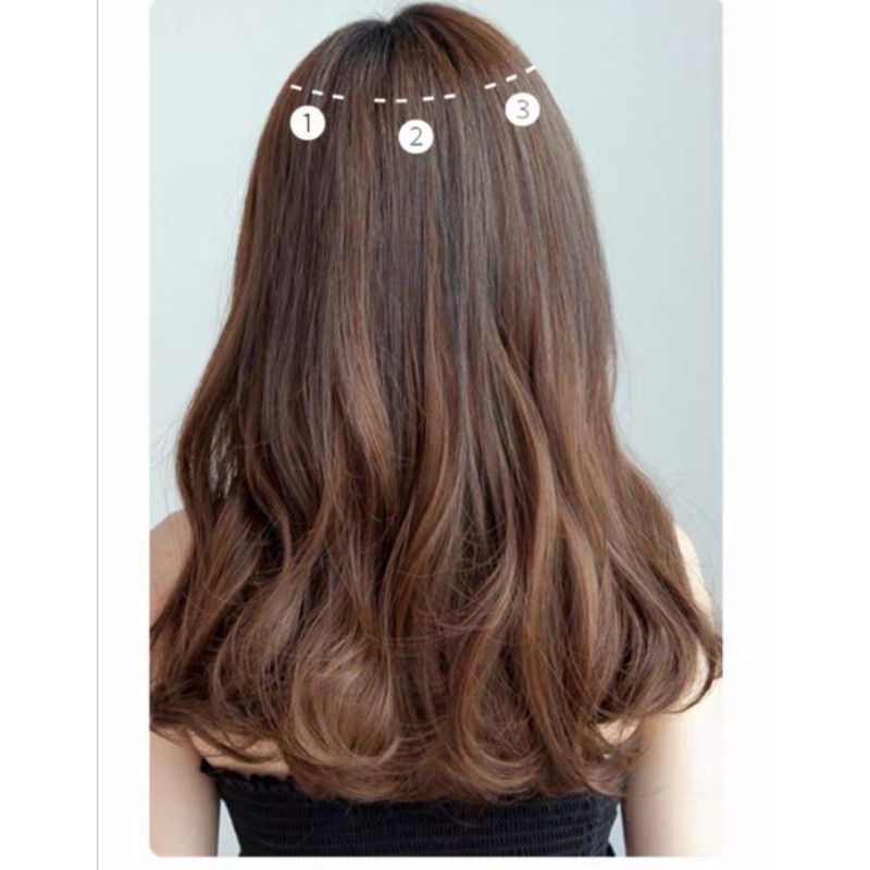 แฮร์พีช  haipiece   แฮร์พีชลอน ยาว40cm-50cm สระได้ หนีบตรงได้ หวีได้ เพิ่มความหนา ทนความร้อนได้ พร้อมส่ง
