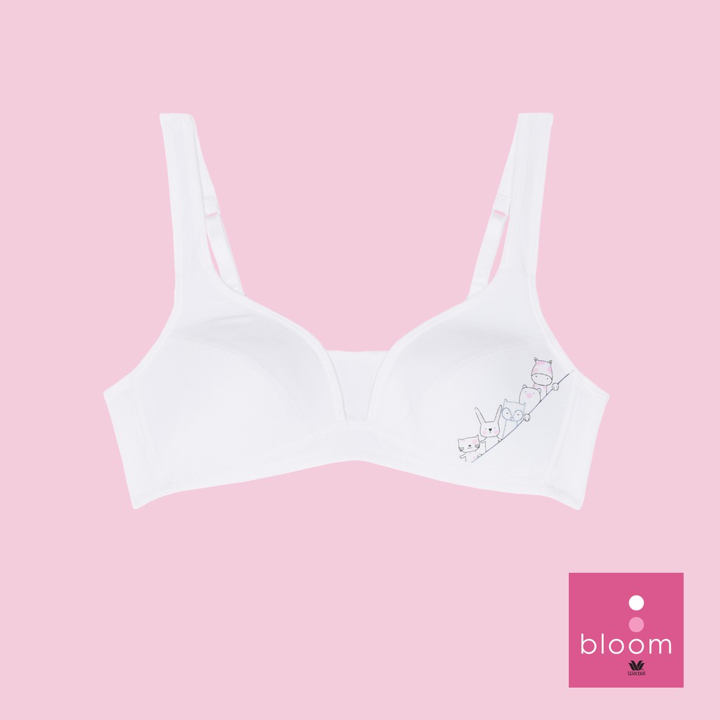 WB2A05 Wacoal Bloom บราไร้โครง สีขาว