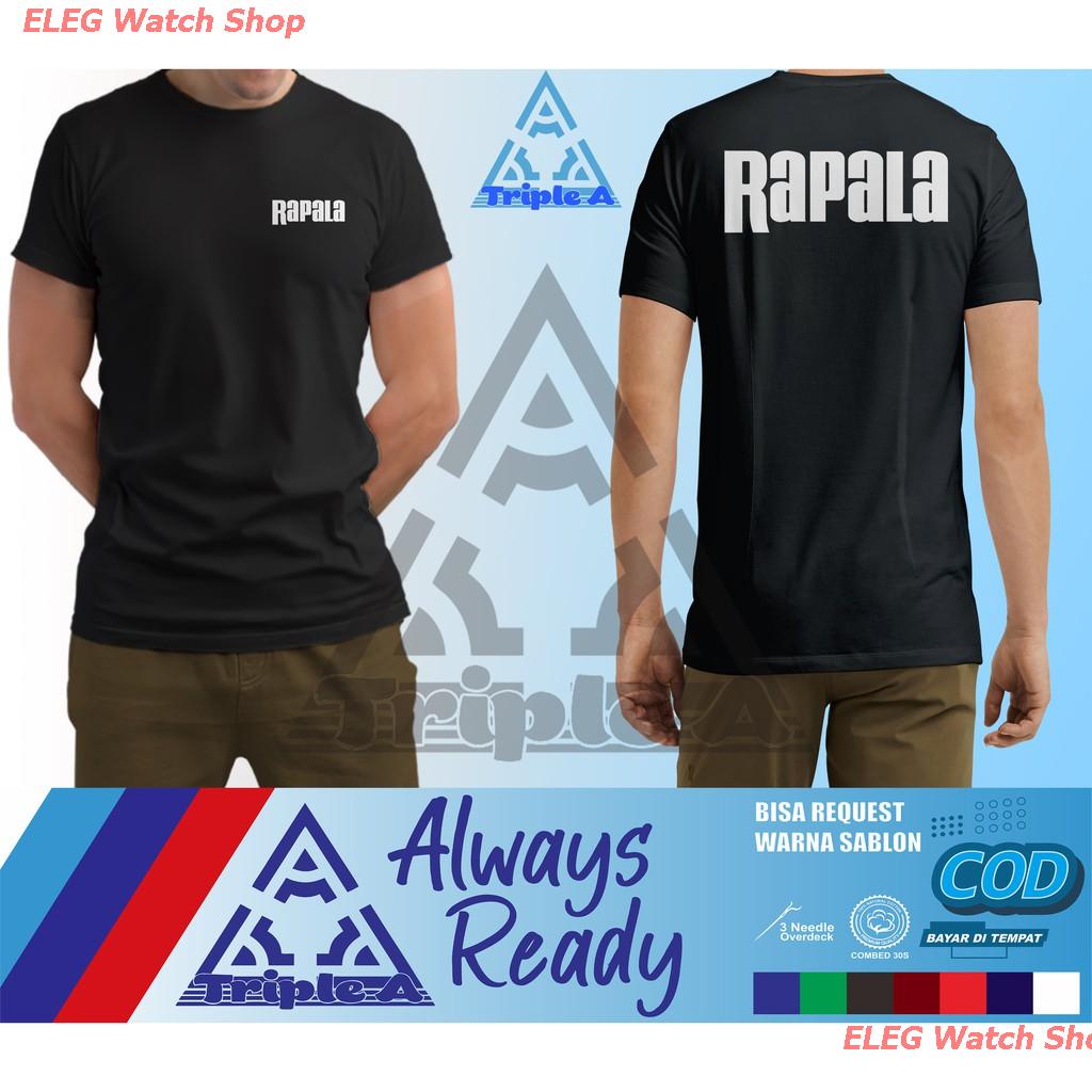 เสื้อยืดกีฬา Rapala V2 เสื้อยืดลําลองสําหรับผู้ชายแขนสั้นพิมพ์ลาย Logo Company Fishing Men's Women's T-shirts