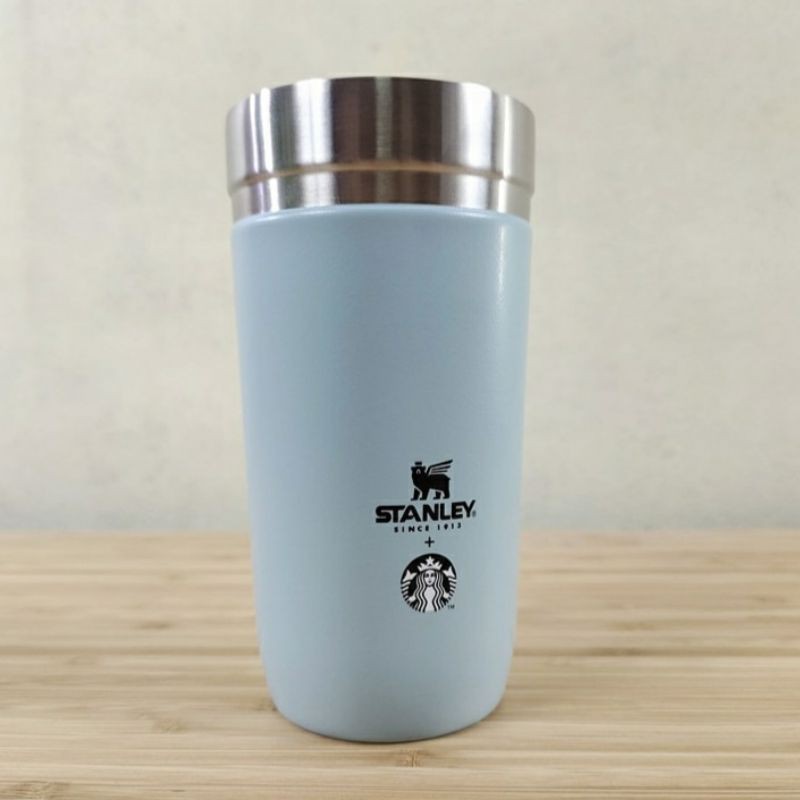 Starbucks x Stanley - ASH BLUE ICELAND GO CUP พร้อมถุงผ้าoriginalค่ะ 16 oz