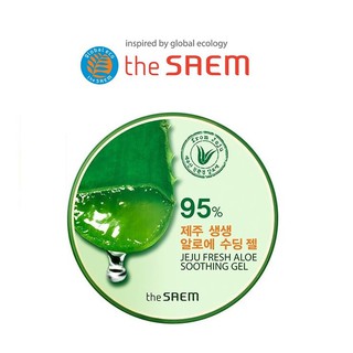 [THE SAEM] Jeju Fresh Aloe Soothing Gel 95% 300ml  เจลว่านหางจระเข้ สินค้าเกาหลีแท้ๆส่งตรงจากเกาหลี