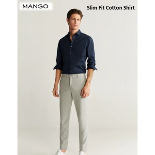 Mango Men Slim Fit Cotton Shirt