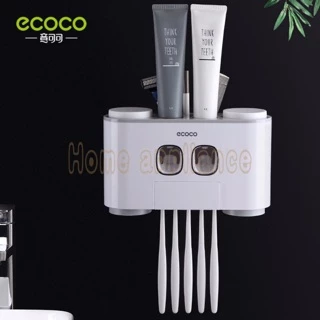 ECOCO อุปกรณ์เก็บแปรงสีฟัน ที่บีบยาสีฟัน อัตโนมัติ E1802