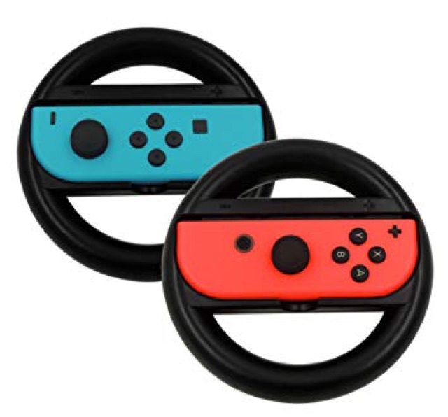 พวงมาลัย Joy-Con Nintendo Switch มี 2 อันในกล่อง (iplay Switch Handle Steering Wheel)(พวงมาลัย joy con)(ที่จับจอยคอน)