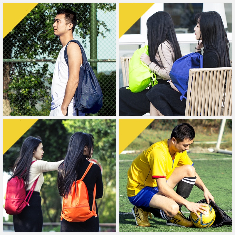 พร้อมส่⭕กระเป๋าหูรูด กระเป๋ากีฬา กันน้ำ เหมาะกับการพกพาเล่นกีฬา กลางแจ้ง