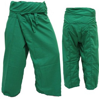 สินค้าราสต้า Trousers Thai Fisherman Pants Green กางเกงชาวเลสไตล์ราสต้า-เรกเก้ สีเขียว