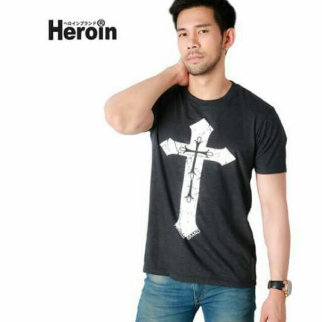 เสื้อยืด Heroin  รุ่น Cross