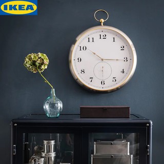 IKEA KUTTERSMYCKE นาฬิกาแขวนผนัง ไม่มีเสียงเข็มเดินกวนใจ เพราะนาฬิกาทำงานด้วยระบบควอตซ์