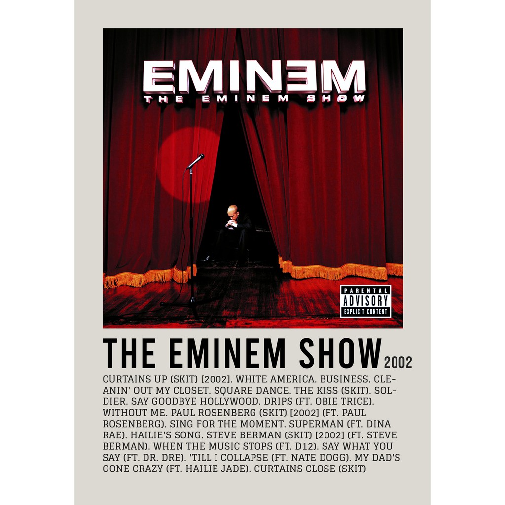 Aesthetic Poster Wall The Eminem Show อัลบั้มโดย eminem rapper อันโด่งดัง