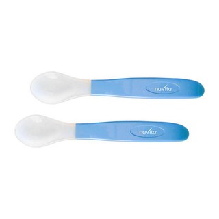 Nuvita - Silicone Spoon 1406 ช้อนซิลิโคน ป้อนอาหารเด็ก แบรนด์จากอิตาลี่