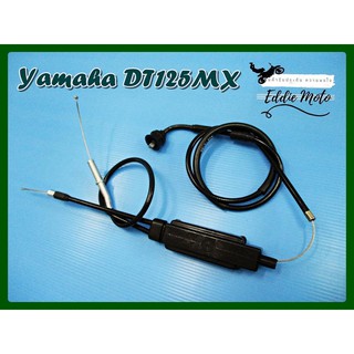 YAMAHA DT125MX THROTTLE​ CABLE (U)​ "GRADE A" // สายคันเร่ง ชุดสายเร่ง DT125MX สินค้าคุณภาพดี