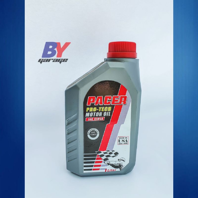 น้ำมันเครื่อง Pacer Pro-Tech Motor Oil  SAE 15w50 น้ำมันเครื่องคุณภาพจากอเมริกา (Made in USA)  1 ลิต