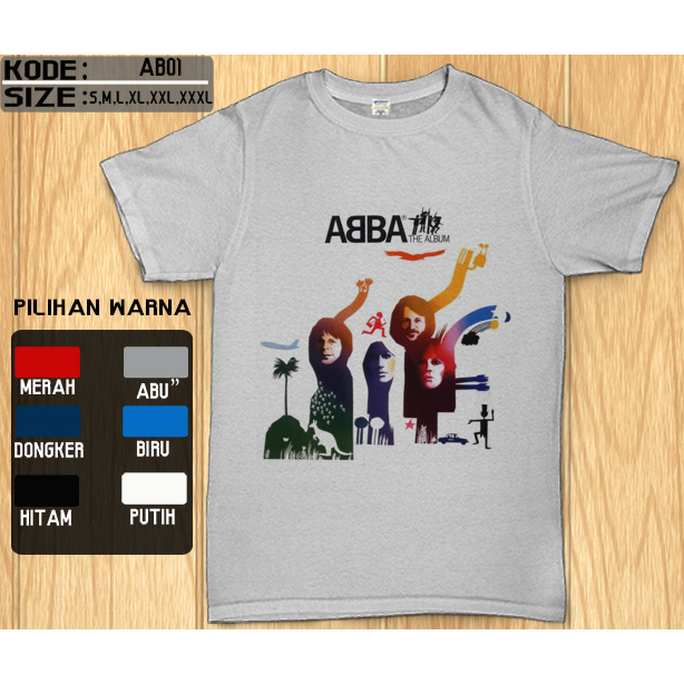 เสื้อยืด ABBA Band Distro - เสื้อยืด ABBA C 1 Band Distro