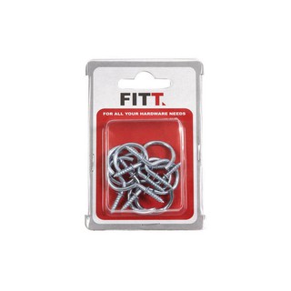 สกรูหัวห่วงตัวซี 1-1/4" 10ตัว | FITT | 8855952026873 สกรู, น๊อต อุปกรณ์ยึดติด ต่อเติมซ่อมแซมบ้าน สกรูหัวห่วงตัวซี 1-1/4"