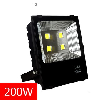 สปอร์ตไลท์ LED 200W ( แสงสีขาว Daylight 6500K ) ฟลัดไลท์ Spotlight Floodlight แอลอีดี ใช้ไฟบ้าน 220V