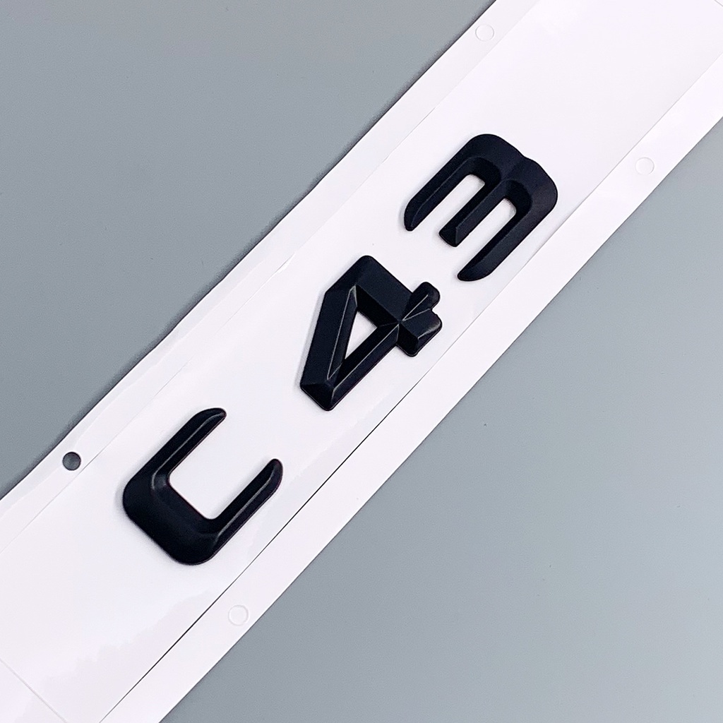 Benz 3D สติ๊กเกอร์ รถยนต์ ตกแต่งรถ แต่งรถยนต์ เทปกันรอย ไฟท้าย Logo Mercedes C43