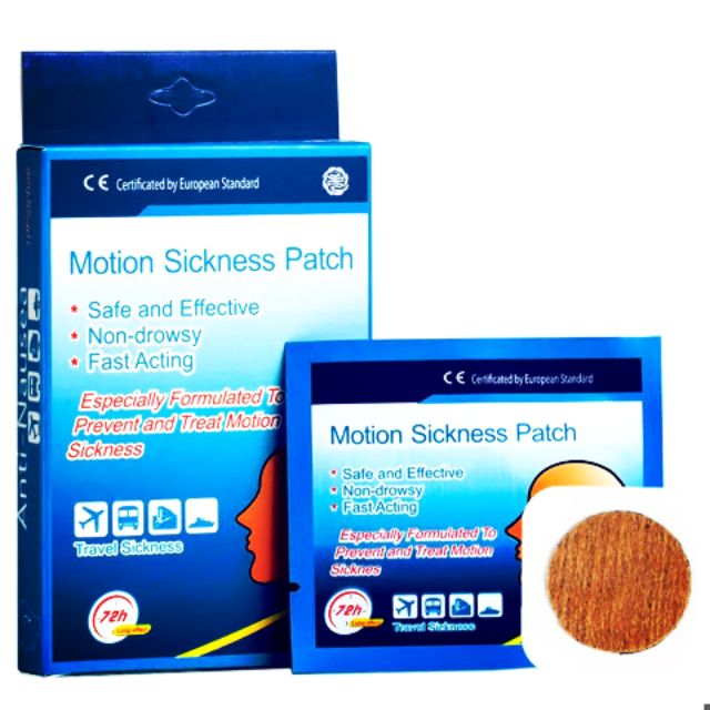 แผ่นแปะแก้เมารถเมาเรือ Motion sickness patch