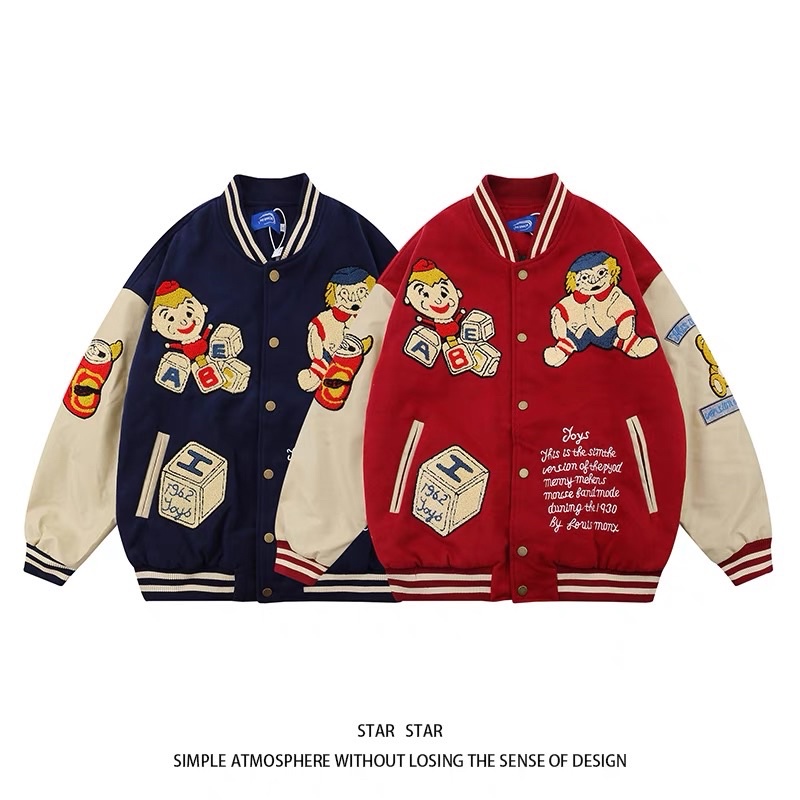 เสื้อแจ็คเก็ต Varsity Jacket สายฝอ (Preorder 714 วัน) Shopee Thailand