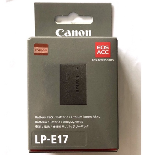 แบตเตอรี่กล้องแคนนอน Canon LP-E17 Lithium-Ion Battery Pack  แท้ 100% -นำเข้าโดยแคนนอนไทยแลนด์