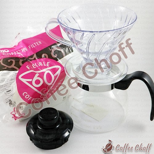 V60 ARCRYLIC PACKAGE Type V02 1-4 PEOPLE RANGE COFFEE SERVER PAPER FILTER HARIO