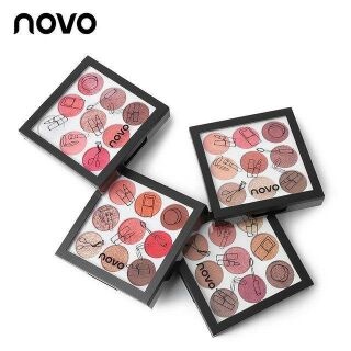 Novo อายแชโดว์ 9 สี เนื้อแมท+กลิตเตอร์ ฮิตๆ