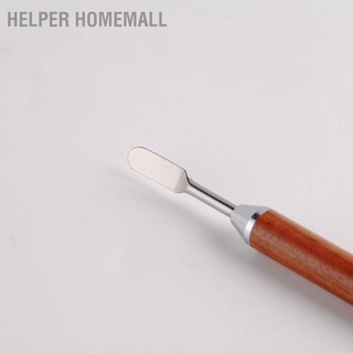 Helper Homemall ปากกาแกะสลักกาแฟ ลาเต้ แบบสเตนเลส ด้ามจับไม้ Diy